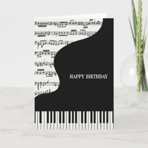 Cartão de Aniversário Melodia Musical
