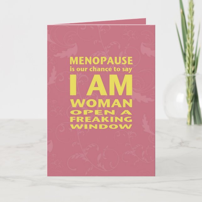 Cartão de Aniversário Menopause (Frente)