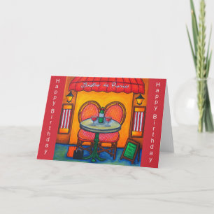 Cartão de Aniversário "Mesa para Dois"
