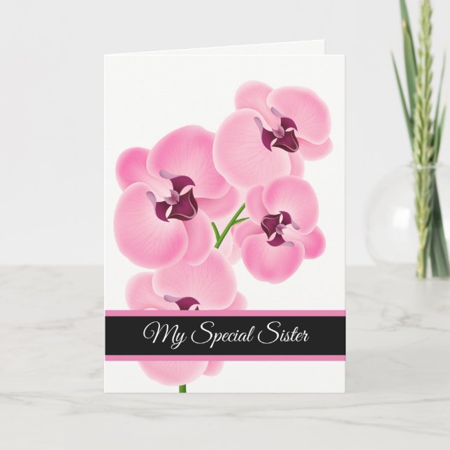 Cartão de Aniversário - Meu Cartão Especial Irmã (Frente)