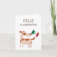 Cartão de Aniversário Mexicano - Feliz cumpleaños
