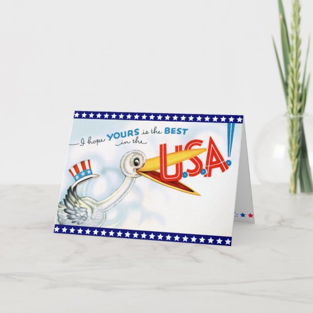 Cartão de Aniversário Militar VIntage (Frente)