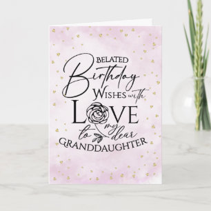 Cartão de Aniversário Minimalista Atrasado Para Ne