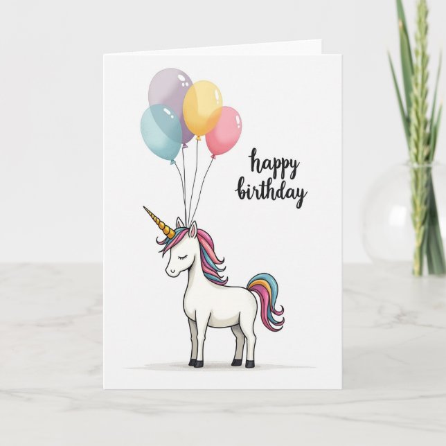 Cartão de Aniversário Mítico (Frente)