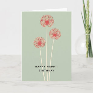 Cartão de Aniversário Modern Bloom