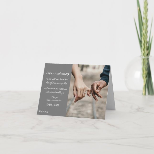 Cartão de Aniversário Moderno (Frente)