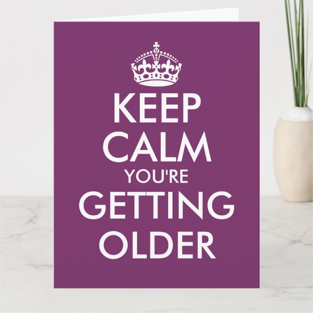 Cartão de Aniversário muito engraçado para homens  (Frente)