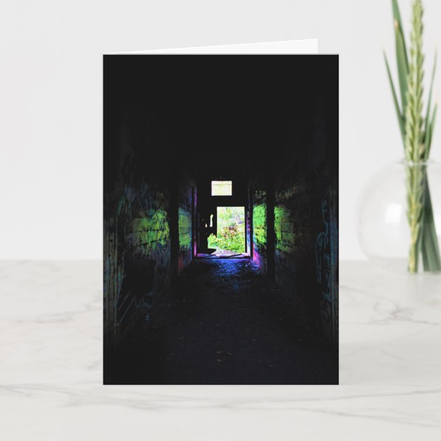 Cartão de Aniversário "Na Garganta" (Frente)