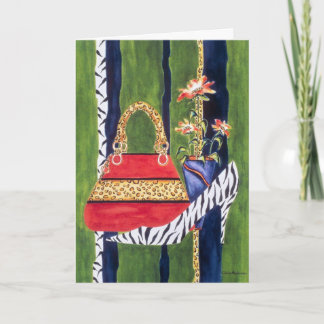 Cartão de Aniversário Namorada Fashionista