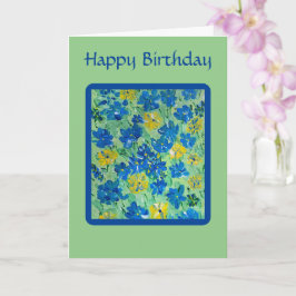 Cartão de Aniversário Não Floral Esquece-Me