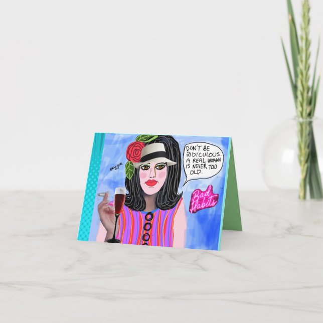 Cartão de aniversário NOTECARD (Frente)