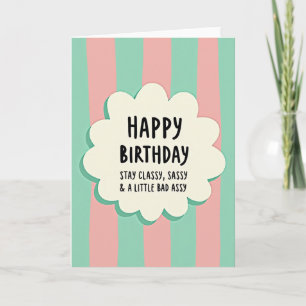 Cartão de Aniversário Nuvem Sassy
