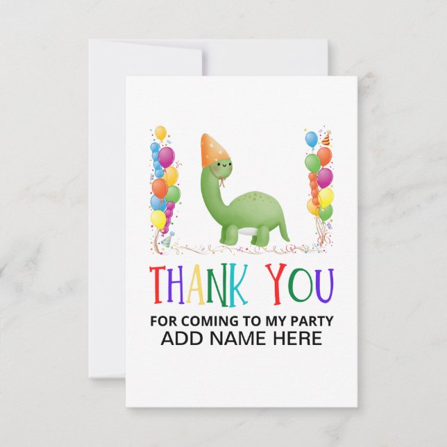 Cartão de Aniversário Obrigado (Frente)