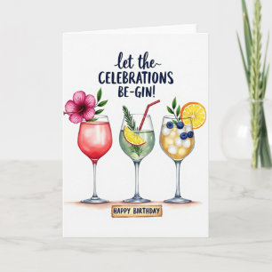 Cartão de Aniversário Óculos Alegres