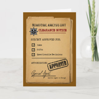 Cartão de Aniversário Oficial Engraçado