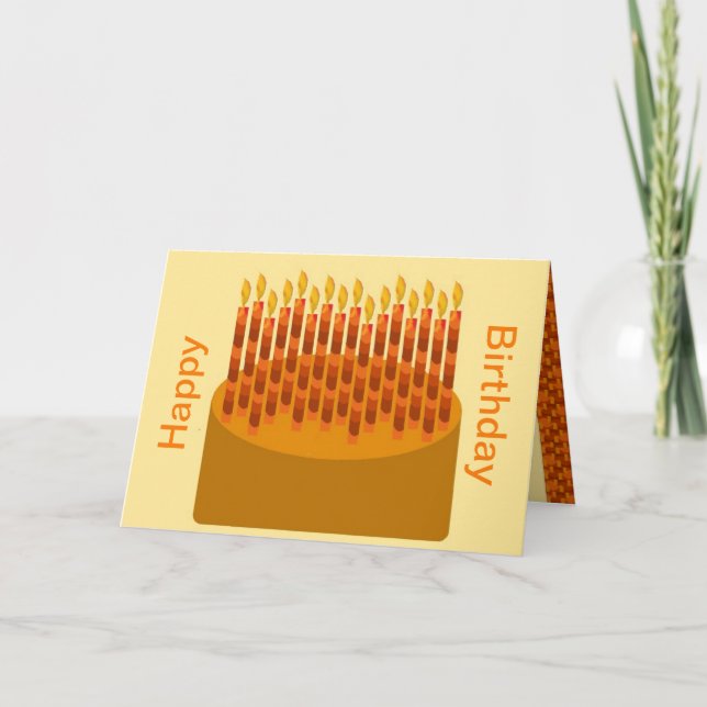 Cartão de aniversário original da arte de Digitas (Frente)