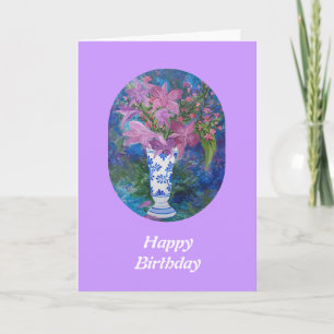 Cartão de Aniversário Orquídeo