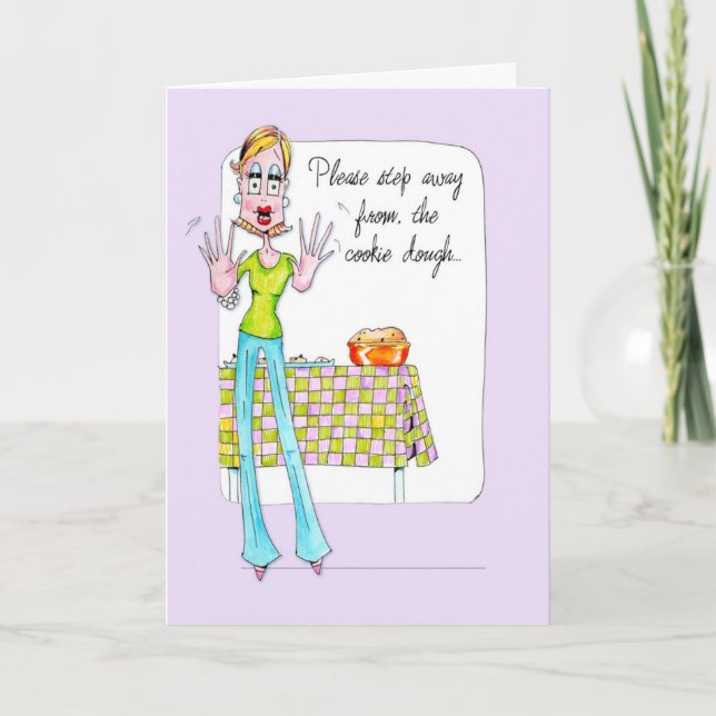 Cartão de aniversário ou amizade Cookie Doug (Frente)