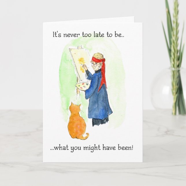 Cartão de Aniversário ou de Aposentação (Frente)