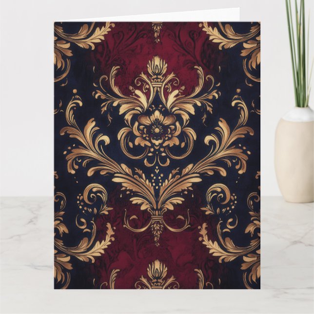 Cartão de Aniversário Ouro Rubro (Frente)