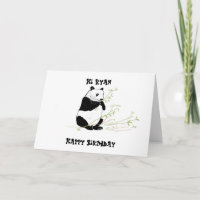Cartão de Aniversário Panda