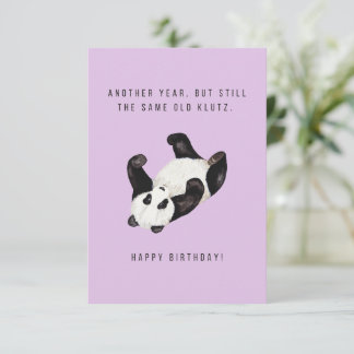 Cartão de aniversário Panda Klutz