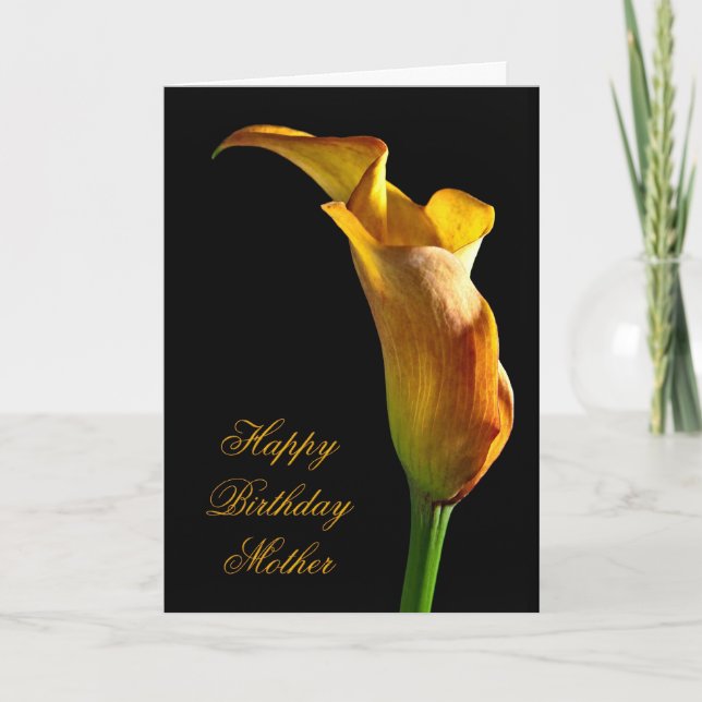 Cartão de aniversário para a mãe (Frente)