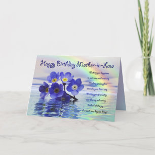 Cartão de aniversário para a mãe de direito e n