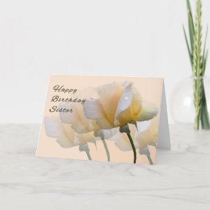Cartão de Aniversário para a sua Irmã com Rosas
