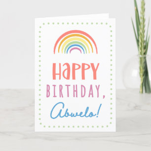 Cartão de aniversário para Abwelo