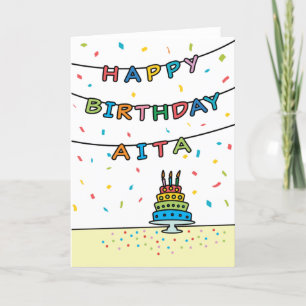 Cartão de aniversário para Aita