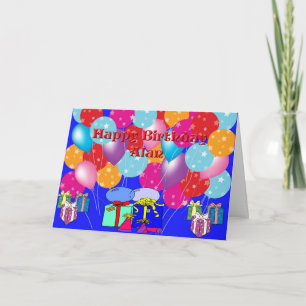 Cartão de aniversário para Alan