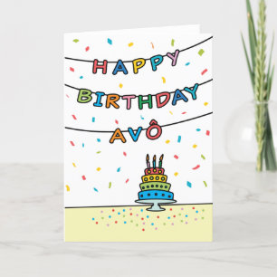 Cartão de aniversário para Avô
