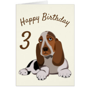 Cartão de Aniversário para Bebês Cachorro Pequeno