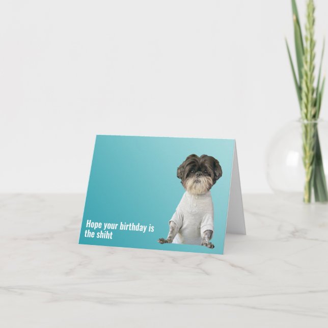 Cartão de Aniversário para Cachorro (Frente)