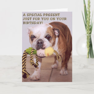 Cartão de aniversário para cães grandes