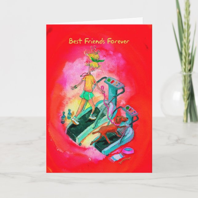 Cartão de aniversário para corredor - Viszla na es (Frente)