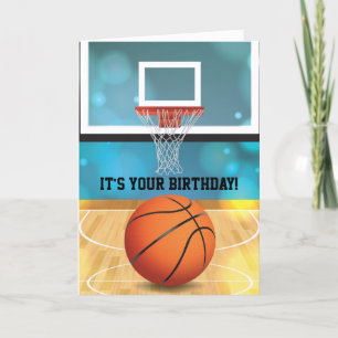 Cartão de Aniversário para Design de Basquete e Co