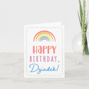 Cartão de aniversário para Dziadek