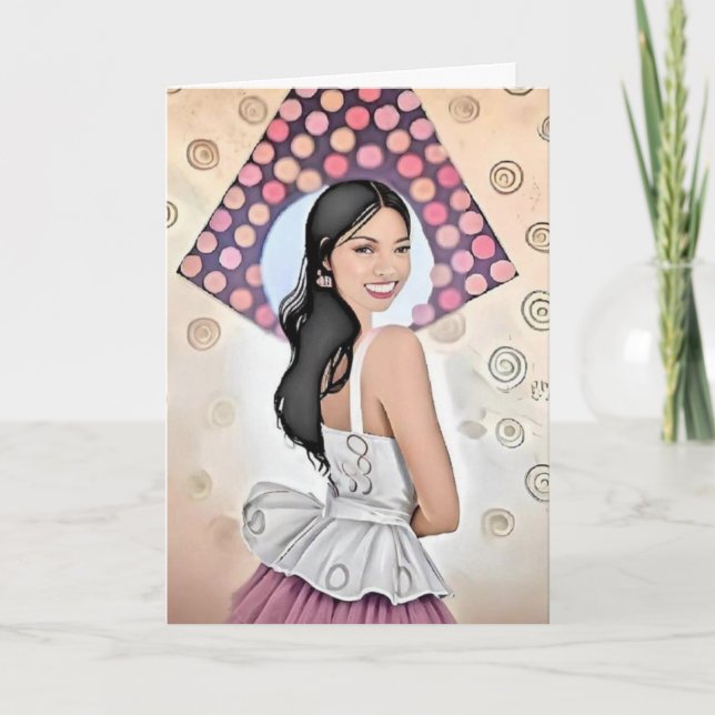 Cartão De Aniversário Para Ela (Frente)