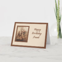 Cartão de aniversário para Frank, herói da guerra