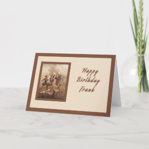 Cartão de aniversário para Frank, herói da guerra