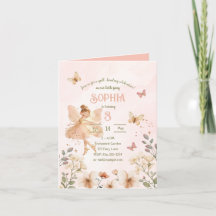 Cartão de Aniversário para Garden Fada