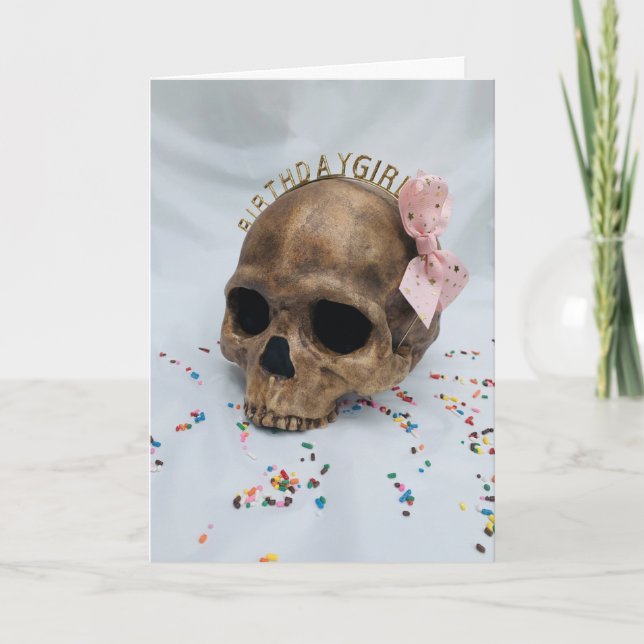 Cartão de Aniversário para Garota Sassombrada (Frente)