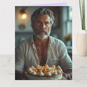 Cartão de aniversário para homem mais velho bonito