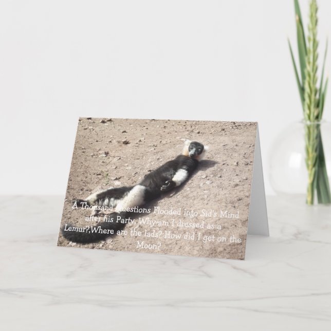 Cartão De Aniversário Para Homens. (Frente)