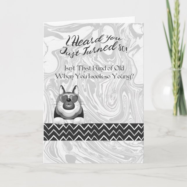 Cartão de aniversário para homens ou mulheres de 8 (Frente)