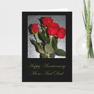 Cartão De Aniversário Para Mãe E Pai
