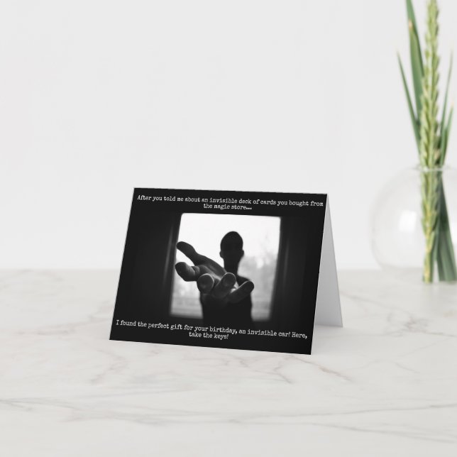 Cartão de Aniversário para Magicianos - Engraçado  (Frente)