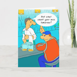 Cartão de aniversário para maratonista - Carga de